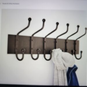 Pottery Barn Weston Metal Wall-Mounted Coat Rack